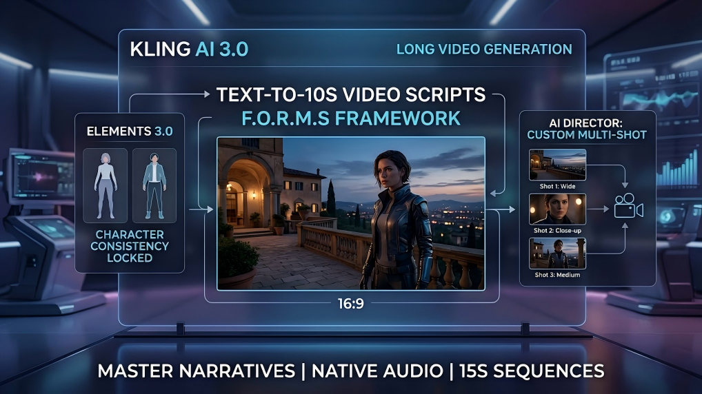 Kling AI Long Video Prompts: Write Text-to-10s Video Scripts